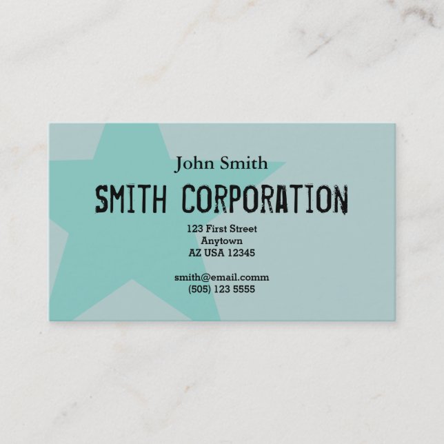 Stjärnavisitkort Visitkort (Framsida)