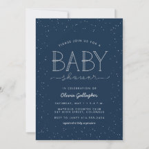 Stjärnbarnsbabyshower-inbjudan