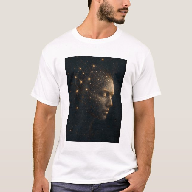 Stjärnbelyst neuralt sinne t shirt (Framsida)