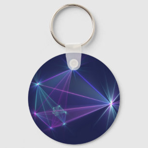 Stjärnbild, Abstrakt Fantasi Fraktal Konst Nyckelring