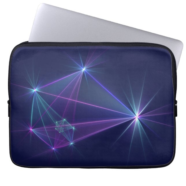 Stjärnbild, Abstrakt Fantasy Fraktal Konst Laptop Fodral (Framsidan)