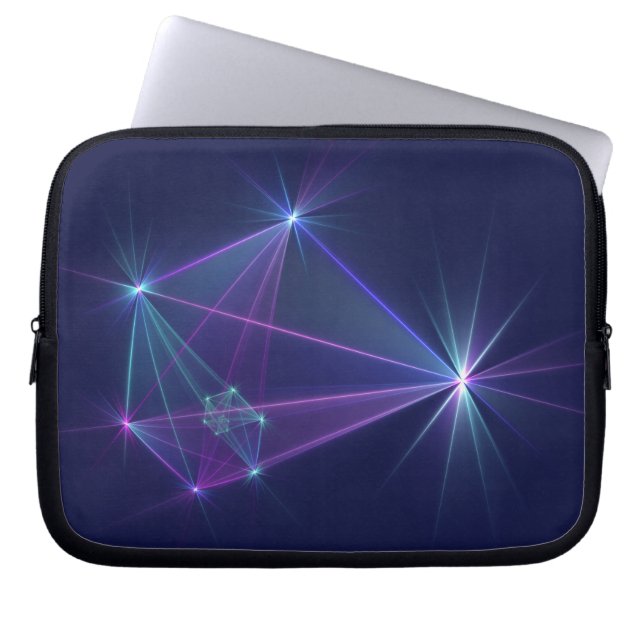 Stjärnbild, Abstrakt Fantasy Fraktal Konst Laptop Fodral (Framsidan)