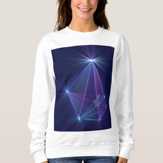 Stjärnbild, Abstrakt Fantasy Fraktal Konst T Shirt (Framsida)