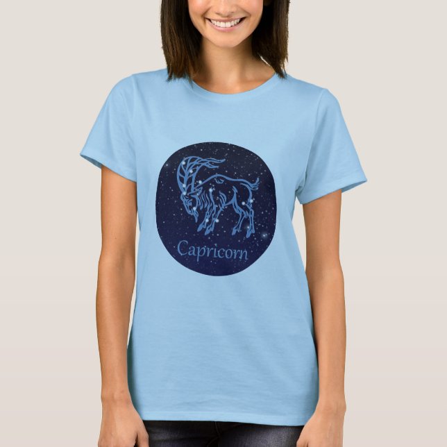 Stjärnbilden Stenbocken och Zodiakens tecken Tee (Framsida)