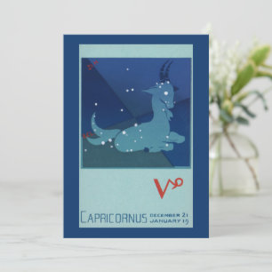 Stjärnbilden Stenbocken, Vintage Zodiak, Astrologi