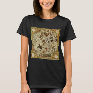 Stjärnbilder Norra Himmel Vintage Astronomi Tee