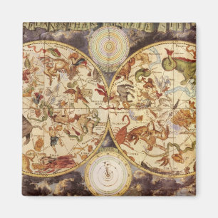 Stjärnbilder, Vintage astronomi, Frederik de Wit Magnet