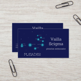 Stjärnbildning på norra halvklotet Pleiades Visitkort