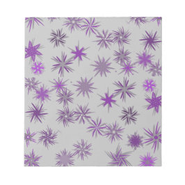 stjärnblommor i jul 2022 mjuk lila silver anteckningsblock