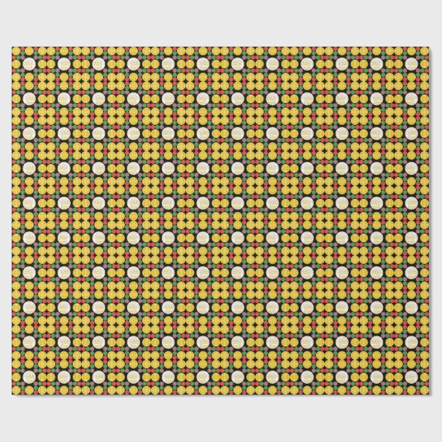 Stjärncirklar Presentpapper (Platt)