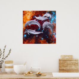 Stjärndelfiner Poster