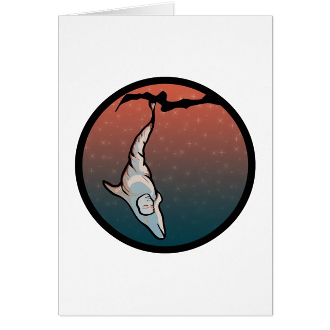 Stjärndelfinkokos Hälsningskort (Framsidan)