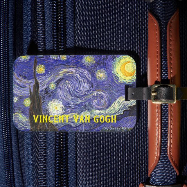 Stjärnenatt av Vincent van Gogh Bagagebricka (Framsida Insitu 4)