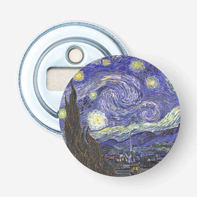 Stjärnenatt av Vincent van Gogh Flasköppnare (Framsidan)