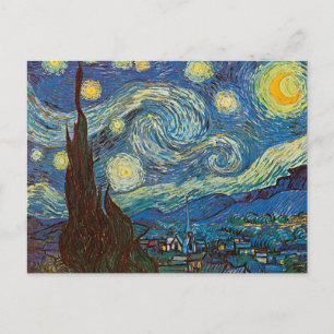 Stjärnenatt av Vincent van Gogh Vykort