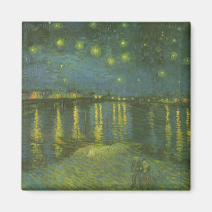 Stjärnenatt över Rhône av Vincent van Gogh Magnet