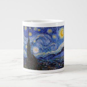 Stjärnenatt: Stad Saint Remy av Vincent Van Gogh Jumbo Mugg