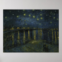 Stjärnenatt vid Rhône av Van Gogh