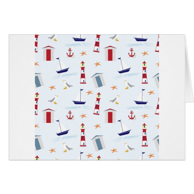 stjärnfisk hälsningskort (Framsidan Horizontal)