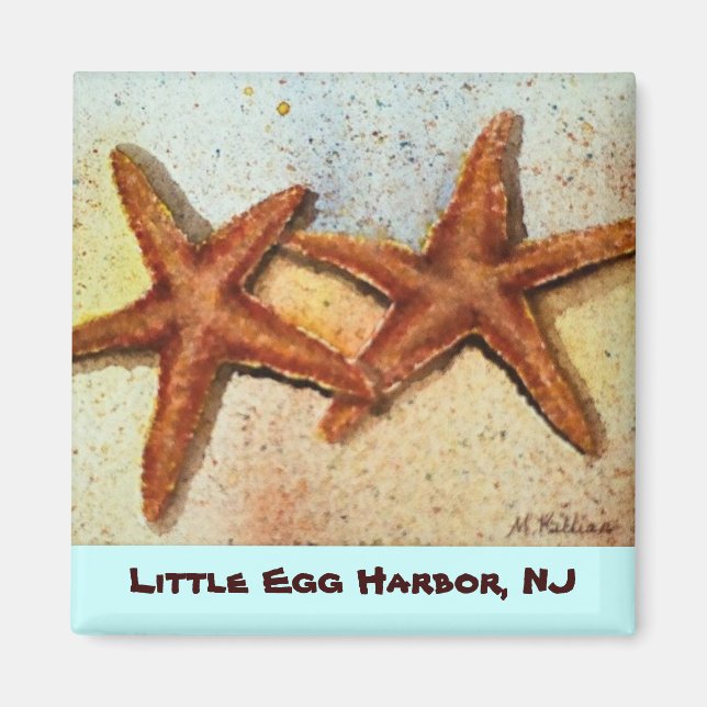 stjärnfisk, Little Egg Harbour, NJ magnet (Framsidan)