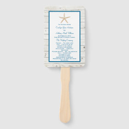 Stjärnfiskad vitewaschad Wood Beach WedCollection