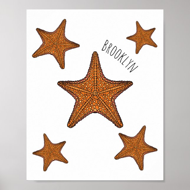 Stjärnfiskens tecknad poster (Framsidan)
