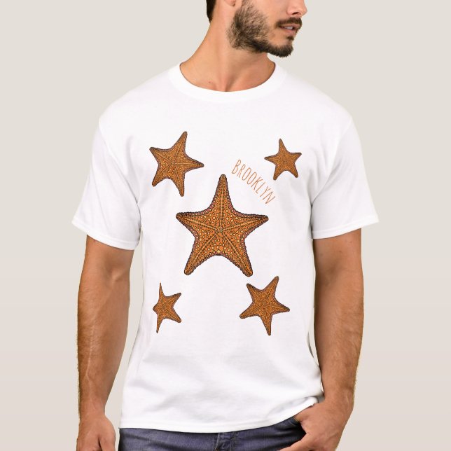 Stjärnfiskens tecknad t shirt (Framsida)