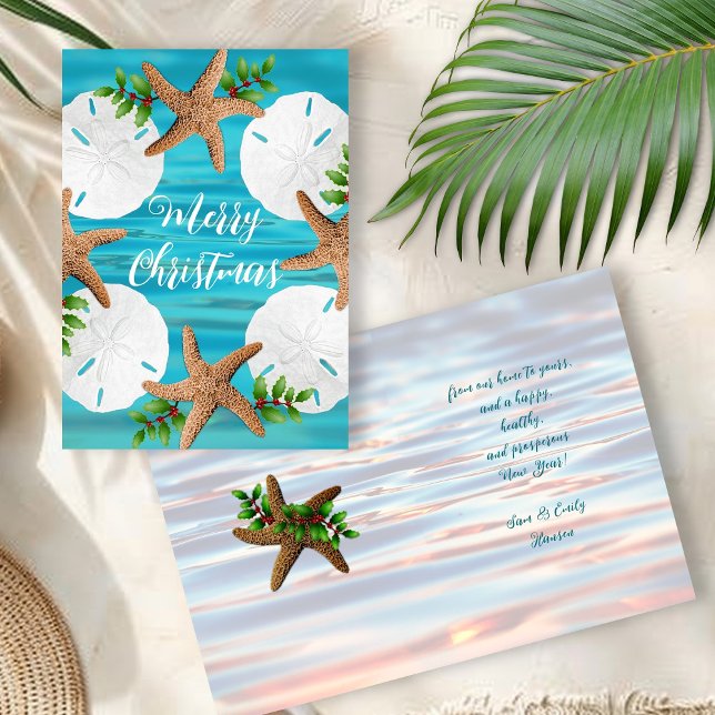 Stjärnfiskskvarnar julklappar hälsningskort (Skapare uppladdad)