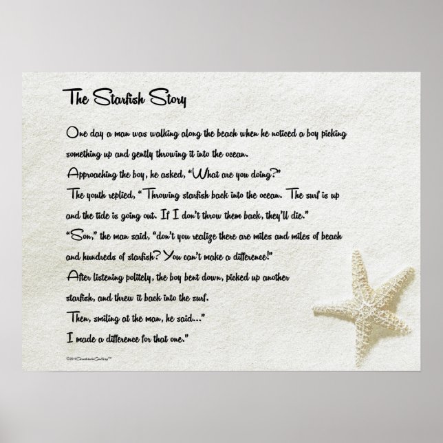 Stjärnfiskstaven Poster (Framsidan)