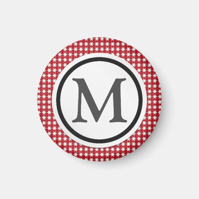 Stjärnfläckad röd magnet (Framsidan)