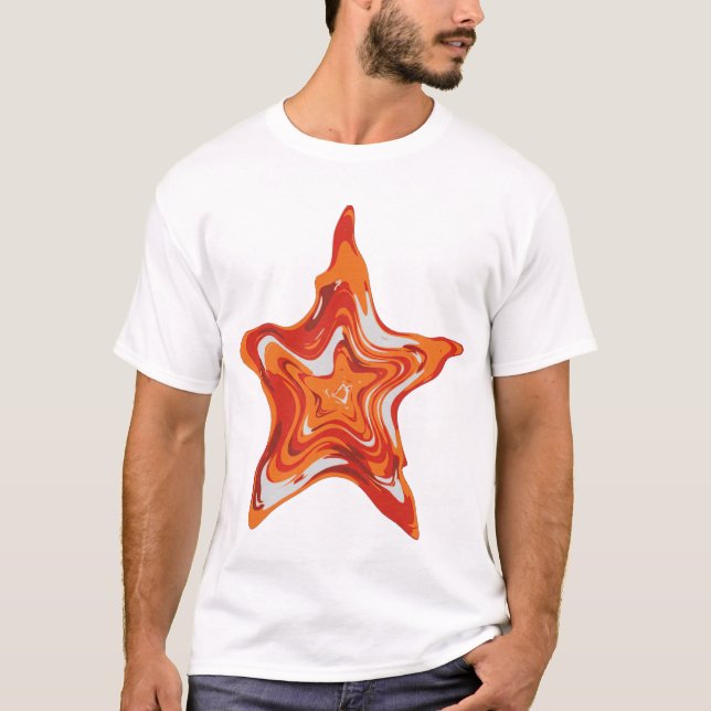 Stjärnflamma T Shirt (Framsida)