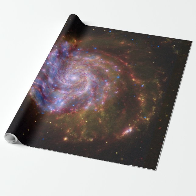 Stjärnfödelse i pariserhjulet: M101 galaxen Presentpapper (Utrullad)