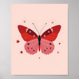 Stjärnformad Fjäril 🦋 Poster