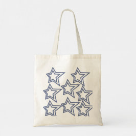 Stjärnformad illustration Tote Bag Tygkasse