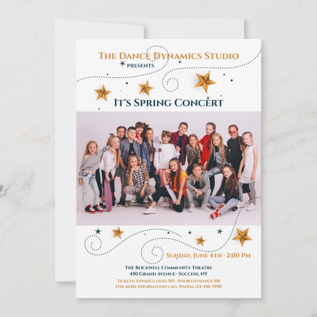 Stjärnfoto Ram Skäl Fotoinbjudan Inbjudningar (Framsida)