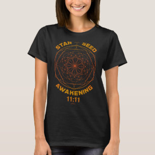 Stjärnfrö-uppvaknande 1111 Sacred Geometry T Shirt