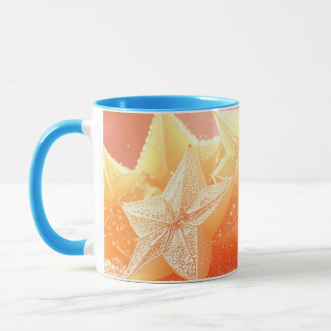 STJÄRNFRUKT - CARAMBOLE - EXOTISKA FRUKTER MUGG (Vänster)