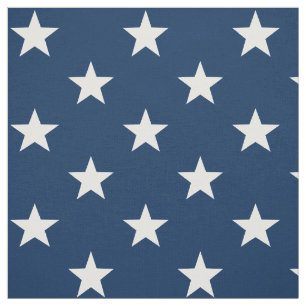 Stjärnfyllda 1 1/2" stjärnor blåa USA Tyg