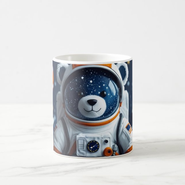 Stjärnig Astronaut Teddybjörn Kaffemugg (Center)