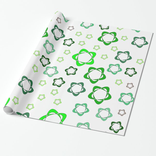 Stjärnig Presentpapper (Utrullad)