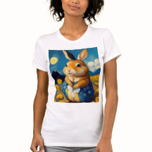 Stjärnig vårkanin t-shirt
