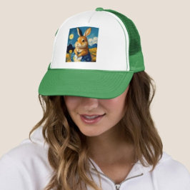 Stjärnig vårkanin Trucker Hatt  Keps