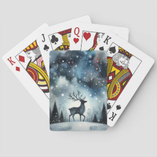 Stjärnig vinternatts hjort casinokort