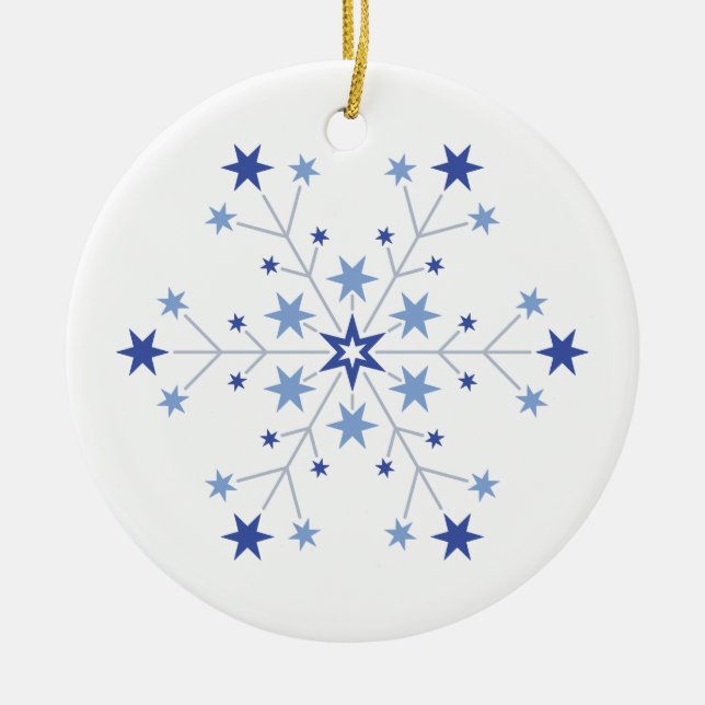 Stjärniga Början Julgransprydnad Keramik (Framsidan)