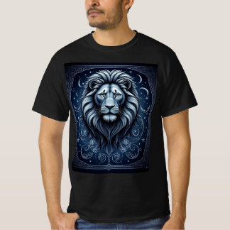 Stjärniga Lejon: T-shirt med himmelska lejon
