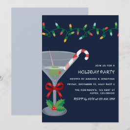 Stjärnklar jul firande cocktailfest inbjudningar