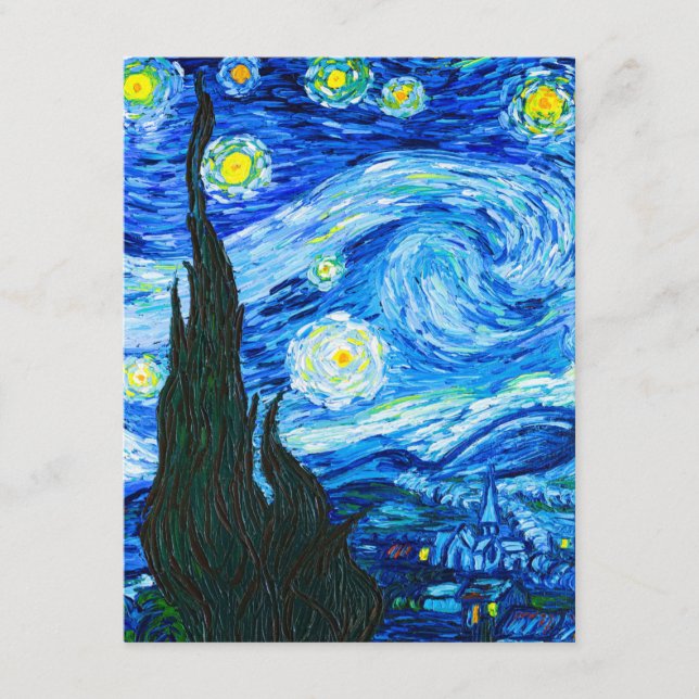 Stjärnklar natt av Van Gogh Tilläggskort (Framsida)