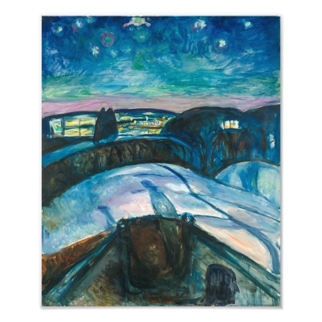 Stjärnklar natt | Edvard Munch | Fototryck (Framsidan)