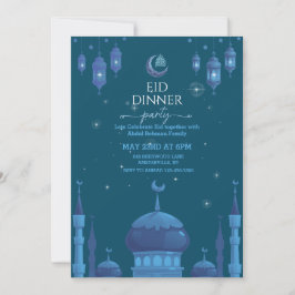 Stjärnklar natt Eid al-fitr firande inbjudan