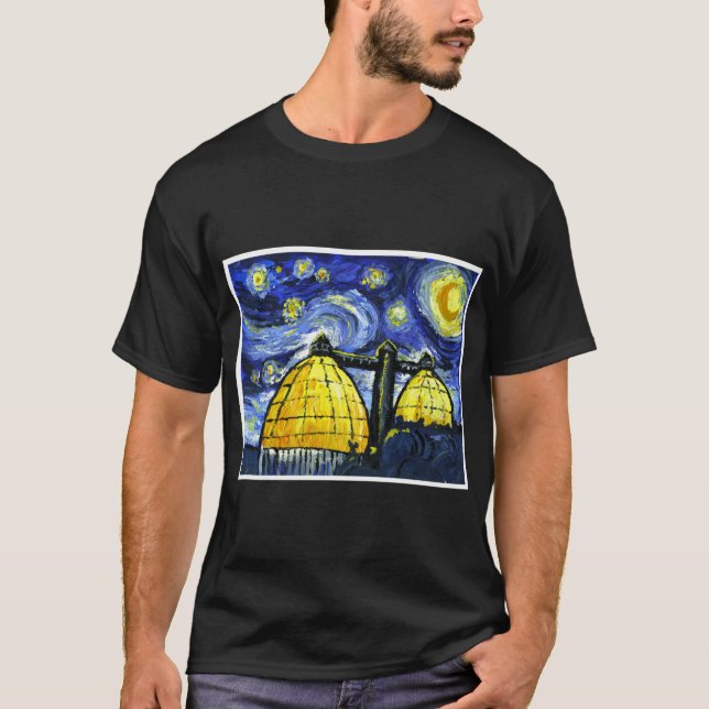 Stjärnklar natt i Dundalk T Shirt (Framsida)